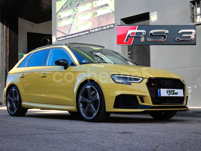 Amarillo Usado 2020 Audi RS3 Utilitario | 47.990 € (Precio justo) - Imagen 1/4