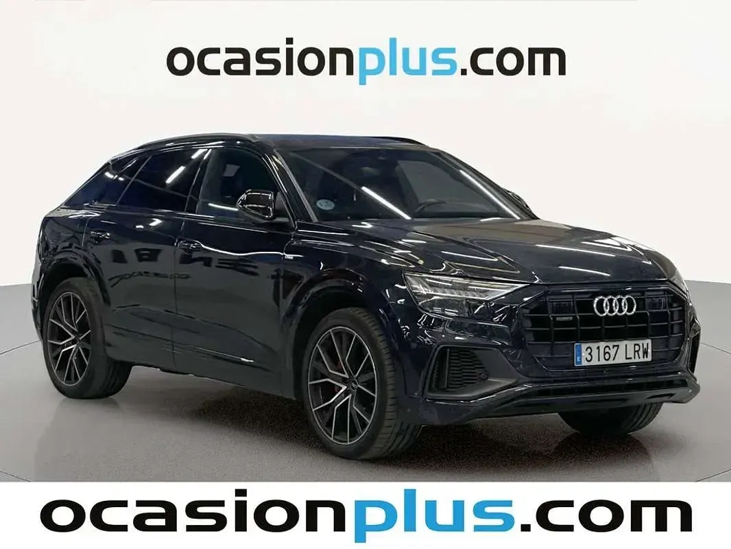 Usado Audi Q8 S-Line 340 CV (250 kW) 2021 Negro SUV