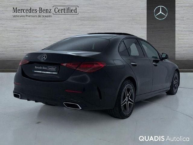 Usado Mercedes C300e AMG line 313 CV (230 kW) 2023 Negro obsidiana
