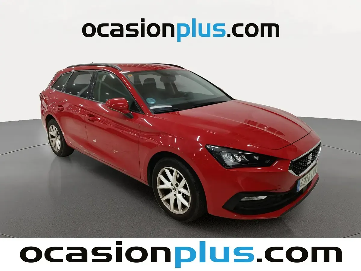 Usado Seat Leon ST Style 131 CV (96 kW) 2021 Azul Familiar