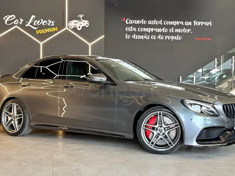 Usado Mercedes C63S AMG 510 CV (375 kW) 2017 Gris / plata Berlina
