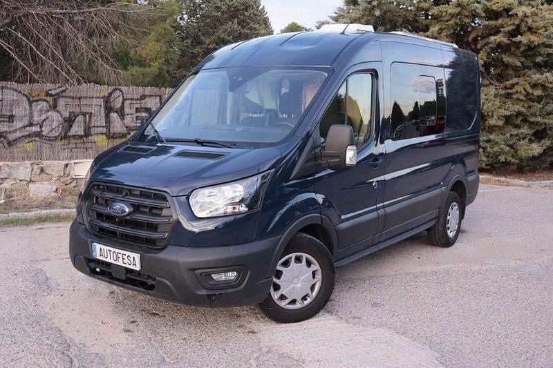 Azul Usado 2022 Ford Transit Trend Monovolumen | 27.500 € (Precio justo) - Imagen 1/4