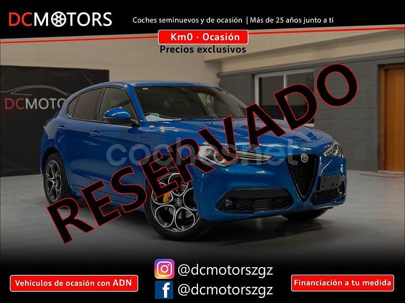 Azul Usado 2020 Alfa Romeo Stelvio Veloce SUV | 32.900 € (Caro) - Imagen 1/4