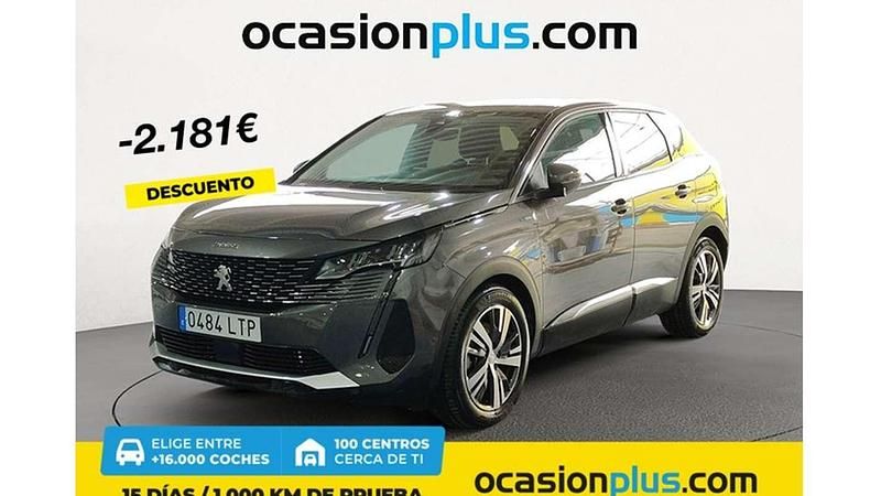 Gris Usado 2021 Peugeot 3008 Allure Monovolumen | 20.454 € (Precio justo) - Imagen 1/4