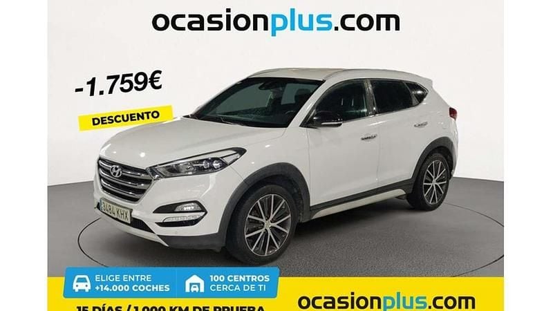 Blanco Usado 2018 Hyundai Tucson GO! SUV | 17.591 € (Buen precio) - Imagen 1/4