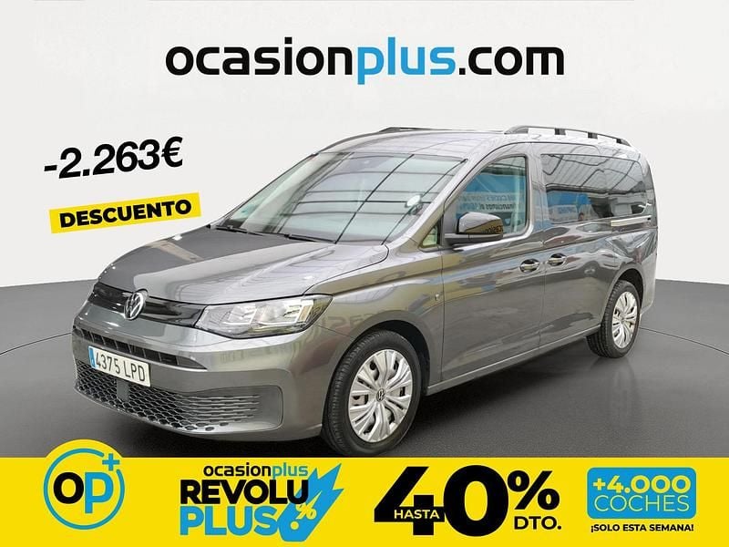 Usado VW Caddy Maxi 102 CV (75 kW) 2021 Gris Monovolumen