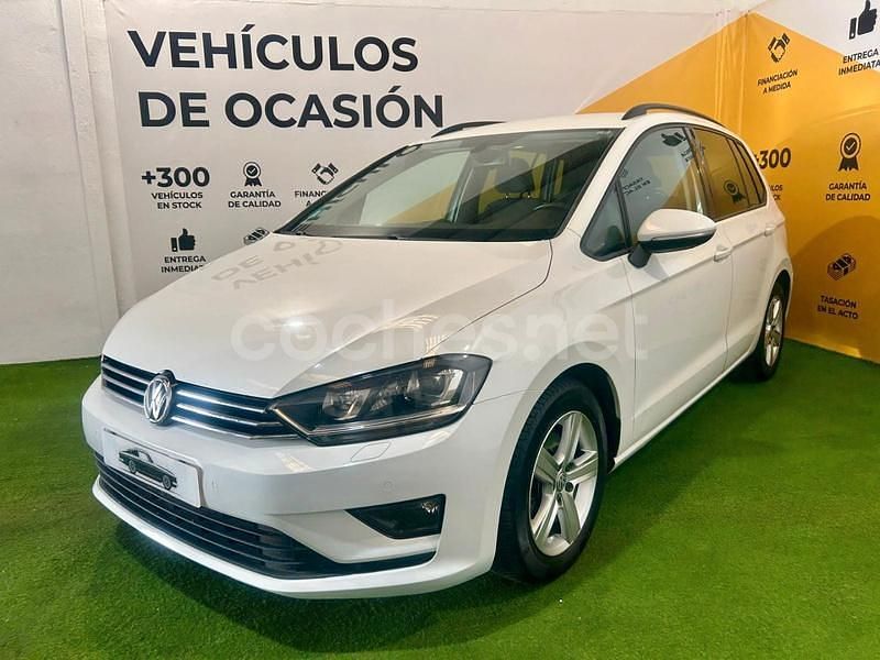 Blanco Usado 2015 VW Golf Sportsvan Monovolumen | 9990 € (Precio justo) - Imagen 1/4