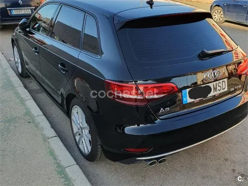 Usado Audi A3 150 CV (110 kW) 2020 Negro Berlina