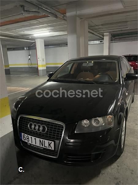 Usado Audi A3 105 CV (77 kW) 2007 Negro Utilitario
