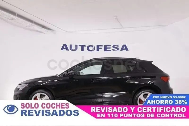 Usado Audi A3 245 CV (180 kW) 2024 Negro Berlina