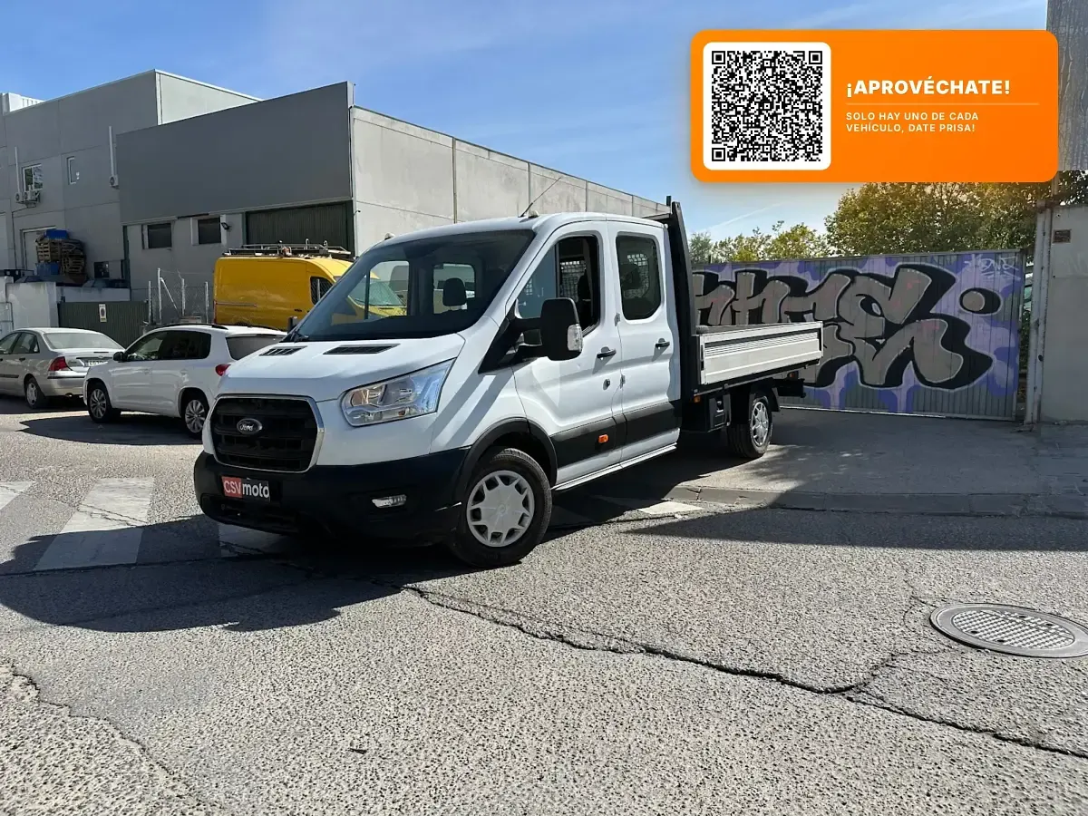 Usado Ford Transit Trend 130 CV (95 kW) 2020 Blanco Berlina