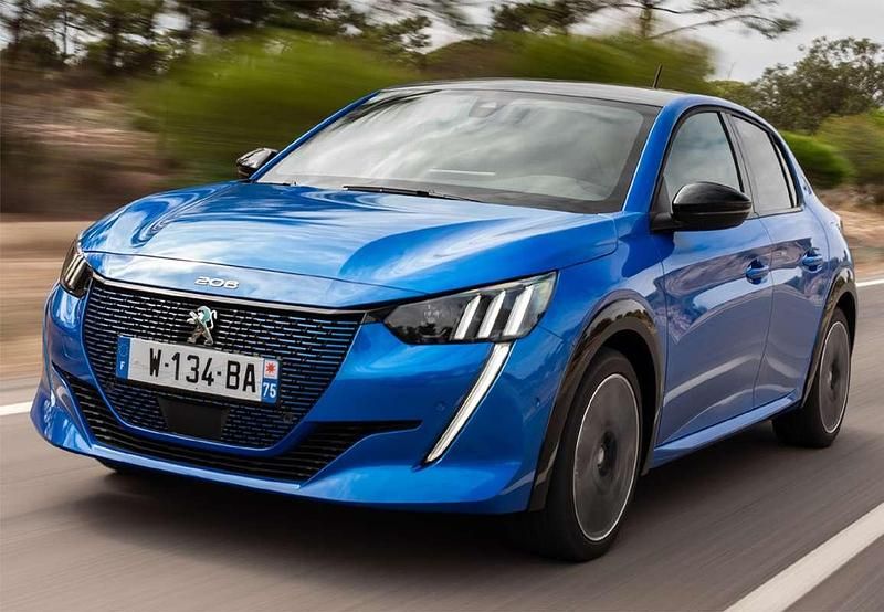 Azul Usado 2023 Peugeot e-208 Active Utilitario | 15.890 € (Buen precio) - Imagen 1/4