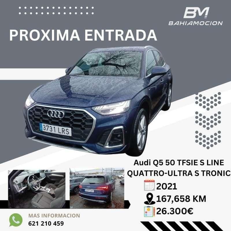 Azul Usado 2021 Audi Q5 S-Line SUV | 24.300 € (Super precio) - Imagen 1/1