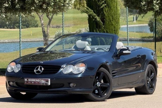 Usado Mercedes SL350 245 CV (180 kW) 2003 Negro Descapotable