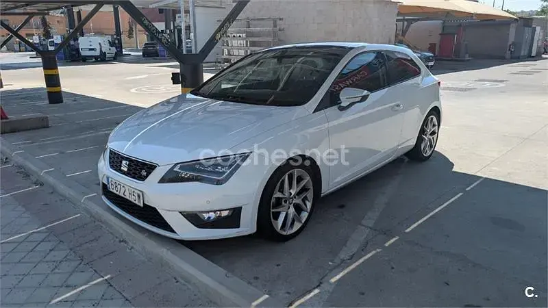 Usado Seat Leon SC FR 150 CV (110 kW) 2013 Blanco Utilitario