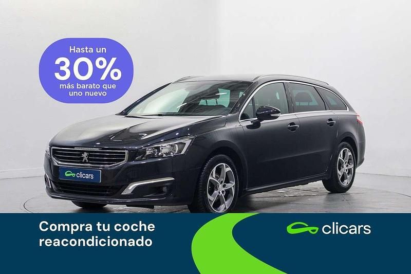 Usado Peugeot 508 SW Active 120 CV (88 kW) 2018 Negro Familiar