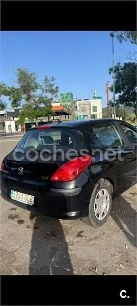 Usado Peugeot 308 90 CV (66 kW) 2009 Negro Berlina