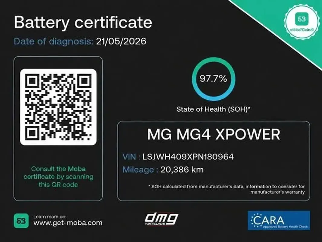 Usado MG MG4 EV 319 kW (435 CV) 2023 Verde Utilitario