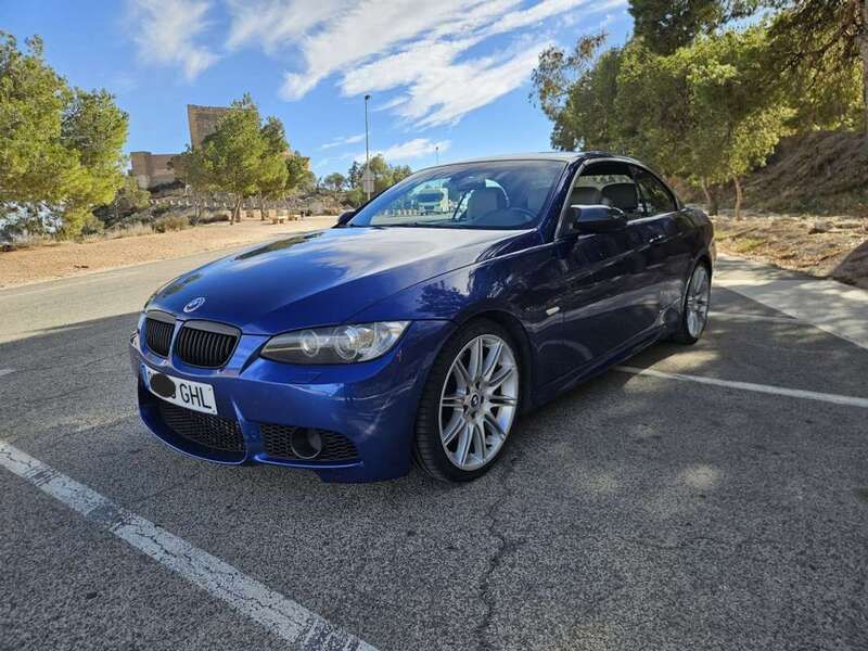 Azul Usado 2008 BMW 335 Cabriolet Descapotable | 18.900 € (Precio justo) - Imagen 1/4