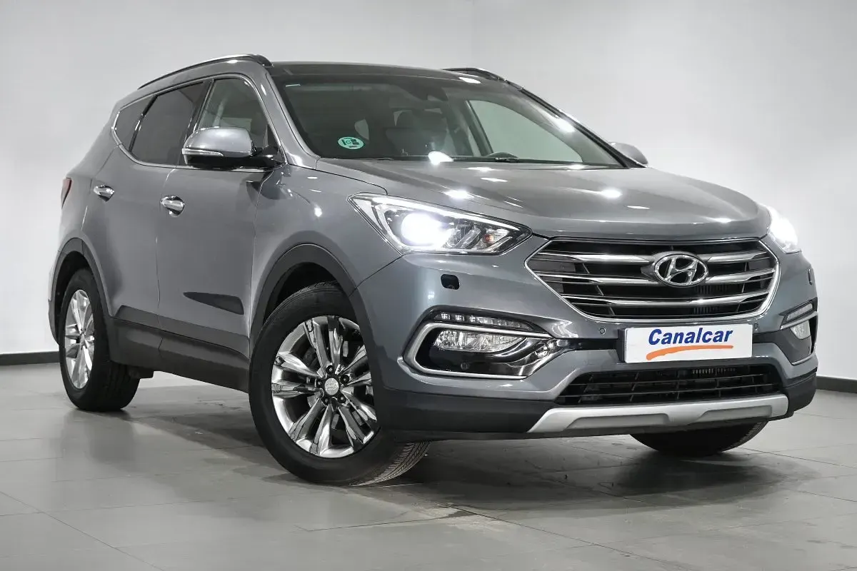 Usado Hyundai Santa Fe 201 CV (147 kW) 2016 Gris SUV