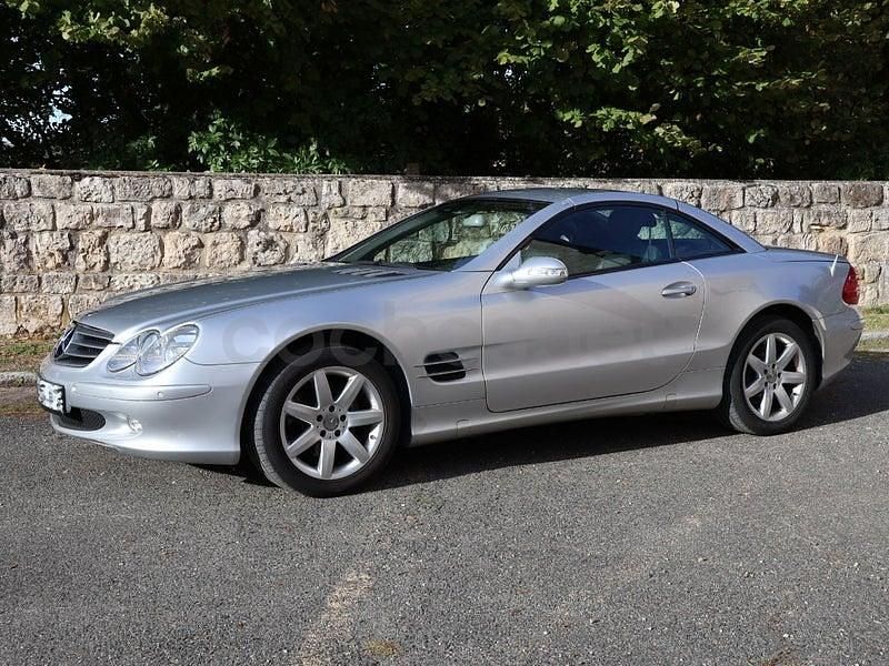Usado Mercedes SL350 245 CV (180 kW) 2003 Gris / plata Descapotable