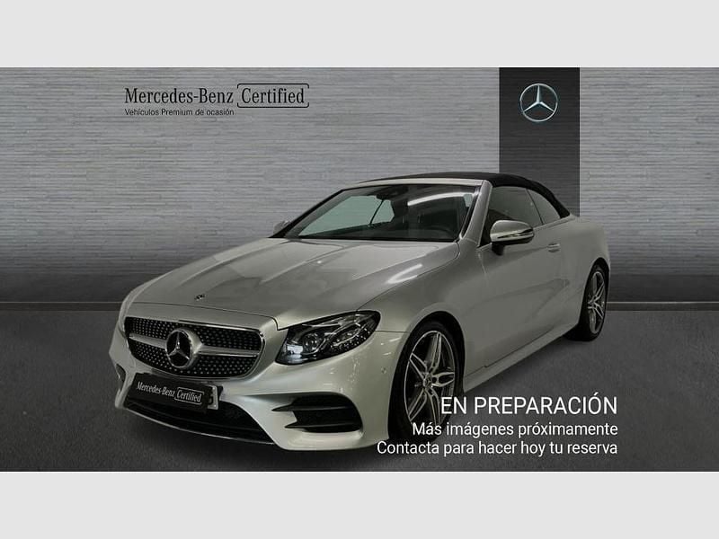 Gris / plateado Usado 2019 Mercedes E220 AMG line Descapotable | 44.990 € (Precio justo) - Imagen 1/3