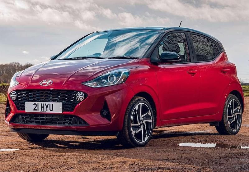 Rojo Usado 2017 Hyundai i10 Utilitario | 9190 € (Precio justo) - Imagen 1/4