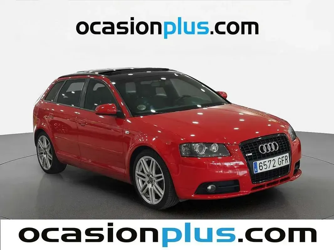 Usado Audi A3 Sportback Ambition 170 CV (125 kW) 2008 Rojo Utilitario