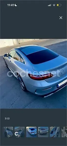 Usado Mercedes E220 194 CV (142 kW) 2019 Gris / plata Coupe
