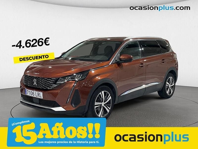 Marrón Usado 2021 Peugeot 5008 Allure Monovolumen | 21.850 € (Precio justo) - Imagen 1/4