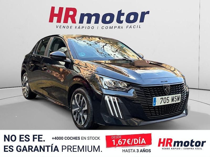 Usado Peugeot 208 Active 101 CV (74 kW) 2024 Negro Utilitario