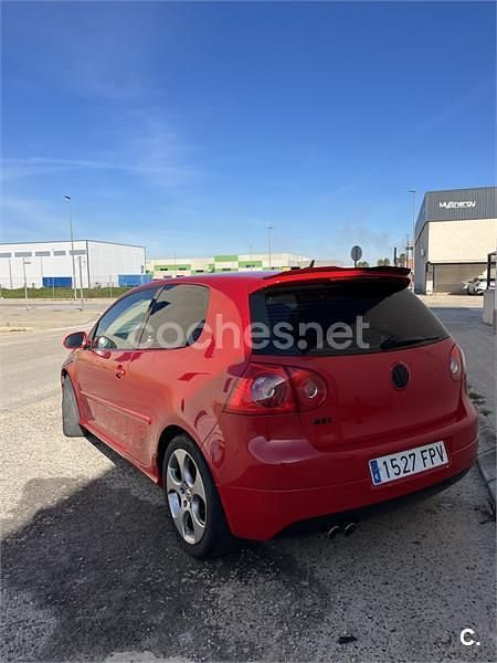Usado VW Golf V GTI 200 CV (147 kW) 2007 Rojo Berlina