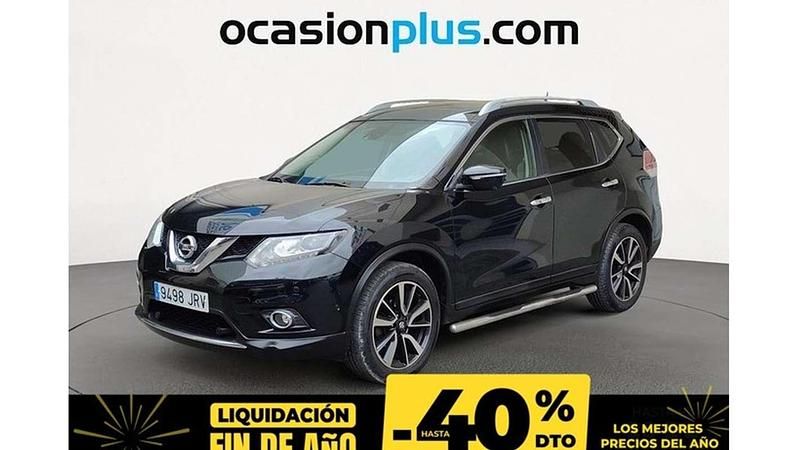 Negro Usado 2016 Nissan X-Trail Tekna SUV | 15.190 € (Precio justo) - Imagen 1/4