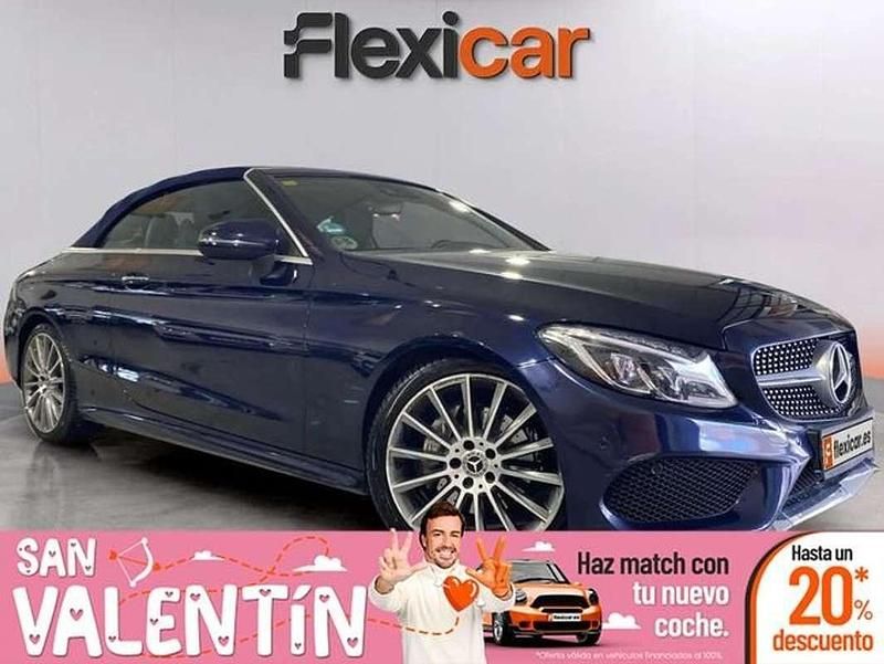 Usado Mercedes C220 170 CV (125 kW) 2017 Azul Descapotable