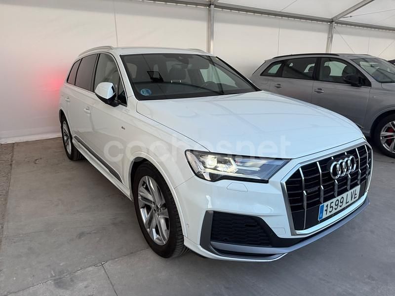 Blanco Usado 2021 Audi Q7 S-Line SUV | 53.900 € (Precio justo) - Imagen 1/4