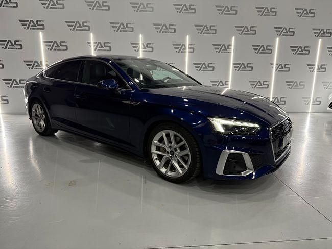 Usado Audi A5 Sportback S-Line 204 CV (150 kW) 2021 Azul Utilitario