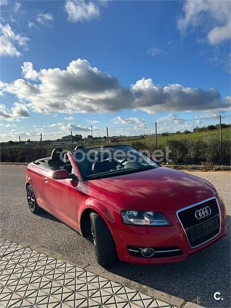 Usado Audi A3 Cabriolet Ambition 125 CV (91 kW) 2011 Rojo Descapotable