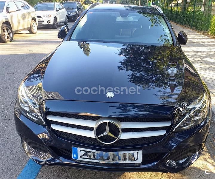 Azul Usado 2015 Mercedes C200 Elegance Familiar | 11.300 € (Precio justo) - Imagen 1/4