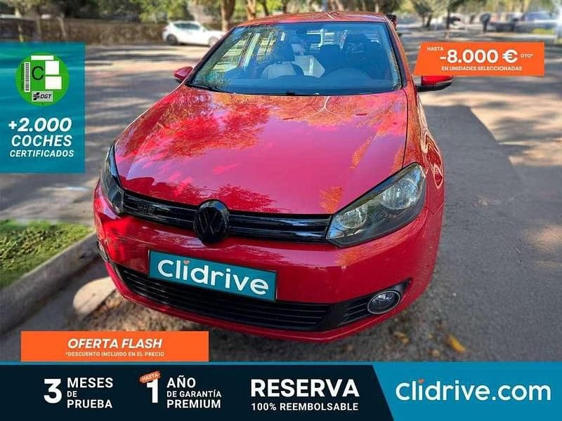 Rojo Usado 2010 VW Golf VI Advance Utilitario | 5890 € (Precio justo) - Imagen 1/3