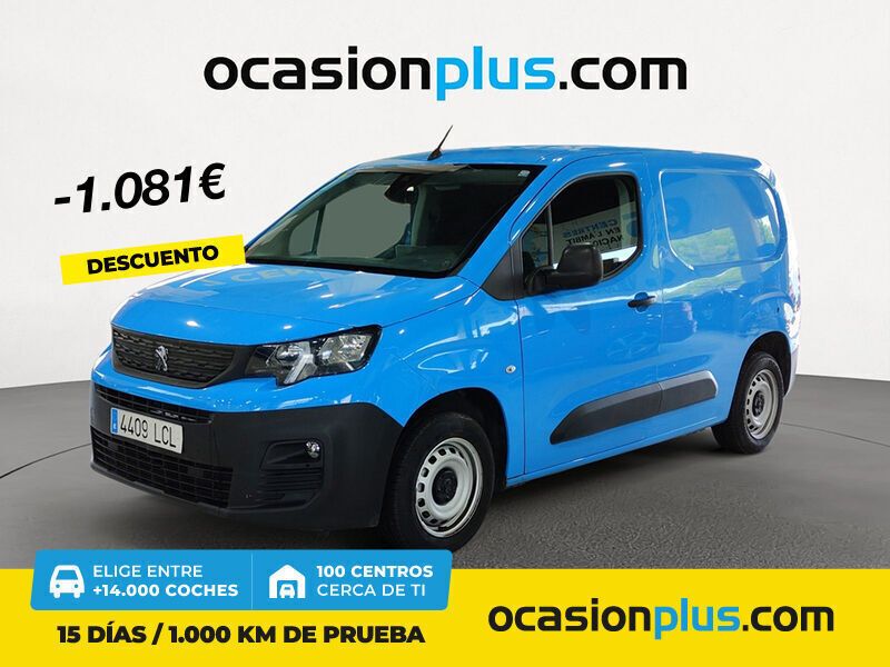Azul Usado 2019 Peugeot Partner Monovolumen | 11.900 € (Precio justo) - Imagen 1/4
