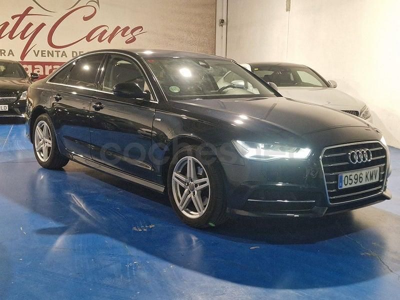 Usado Audi A6 S-Line 190 CV (139 kW) 2018 Azul Berlina