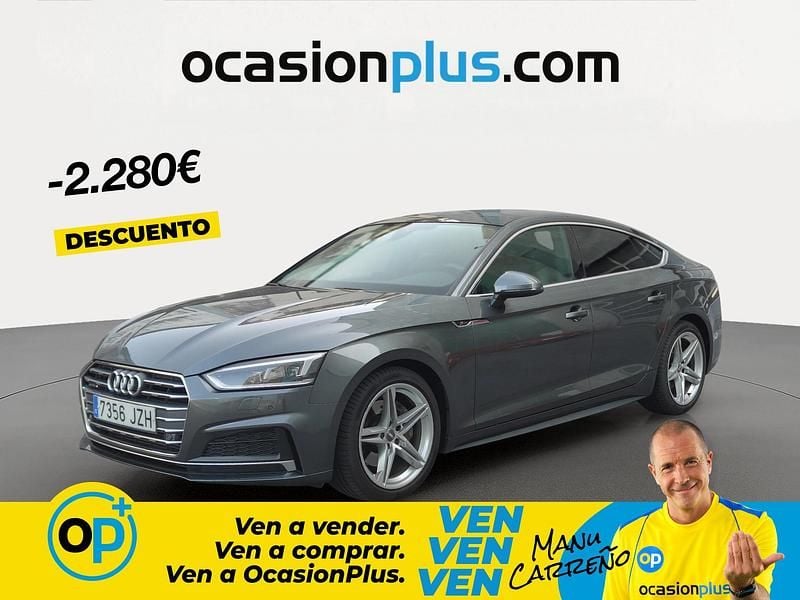 Usado Audi A5 Sport 218 CV (160 kW) 2017 Gris Coupe