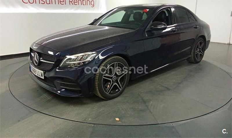 Usado Mercedes C200 136 CV (100 kW) 2014 Azul Berlina
