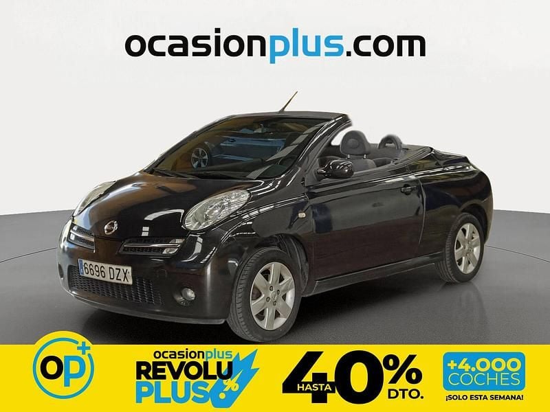 Usado Nissan Micra C+C Tekna 88 CV (64 kW) 2006 Negro Descapotable