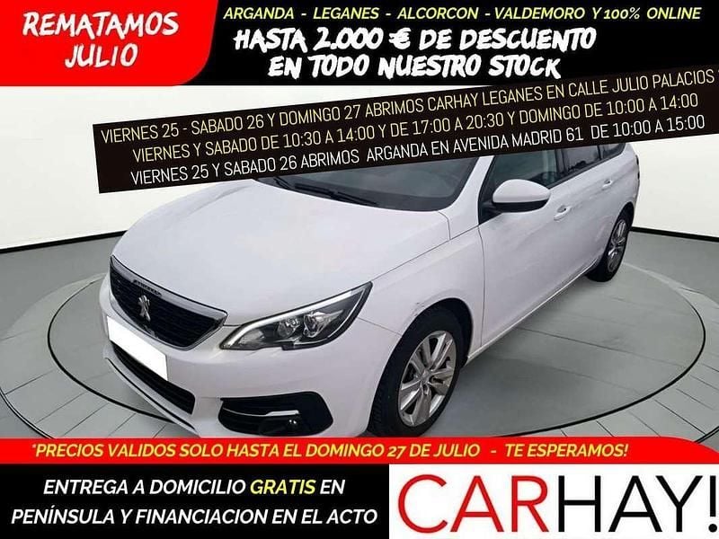 Usado Peugeot 308 Active 131 CV (96 kW) 2021 Blanco Familiar