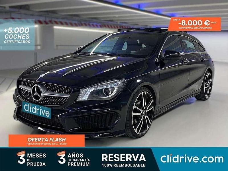 Usado Mercedes CLA200 Shooting Brake AMG line 136 CV (100 kW) 2016 Negro Familiar