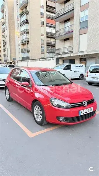 Usado VW Golf VI Advance 105 CV (77 kW) 2009 Rojo Utilitario