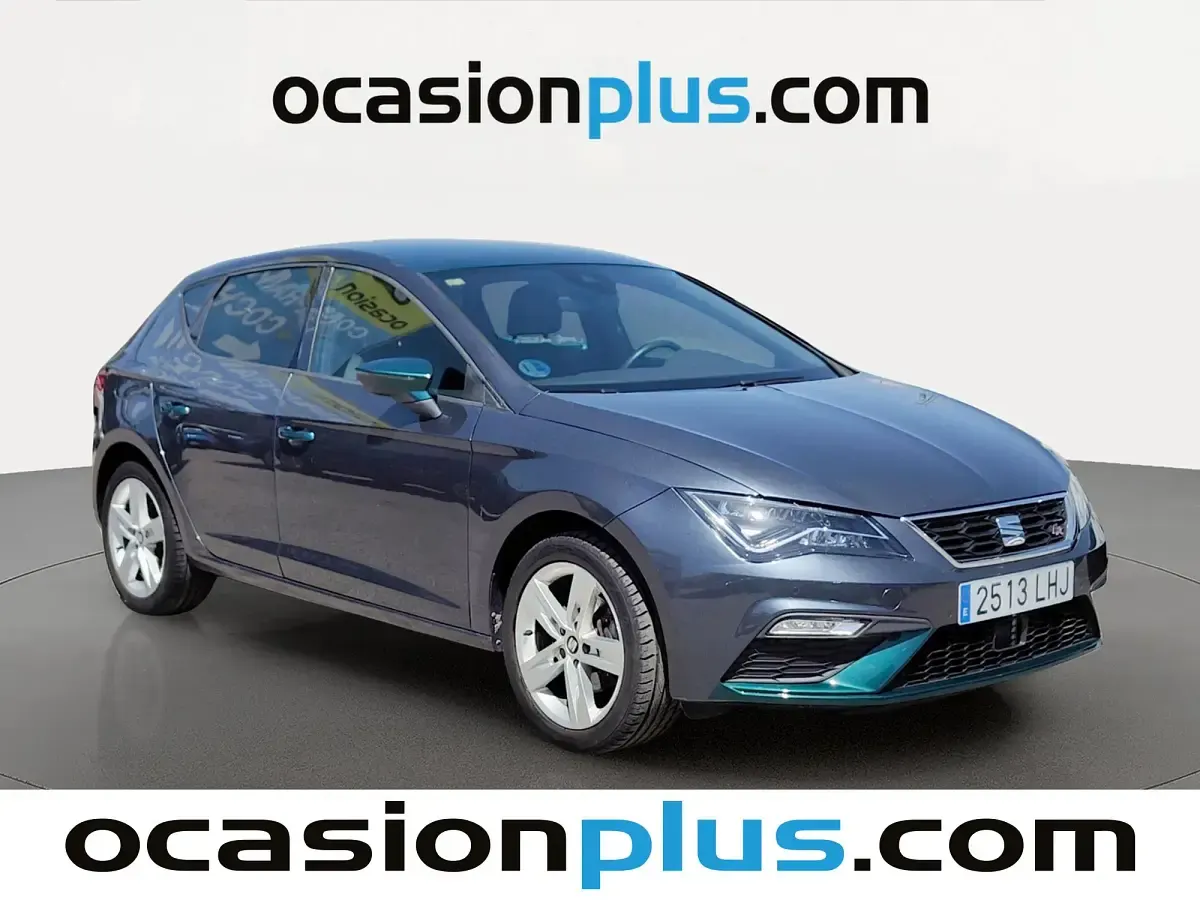Usado Seat Leon FR 130 CV (95 kW) 2020 Gris Utilitario