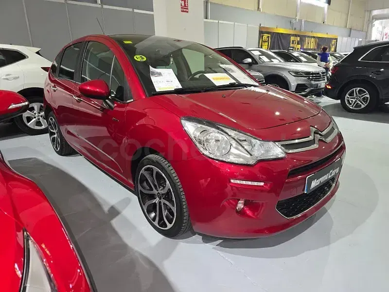 Usado Citroën C3 Exclusive 92 CV (67 kW) 2014 Granate Berlina