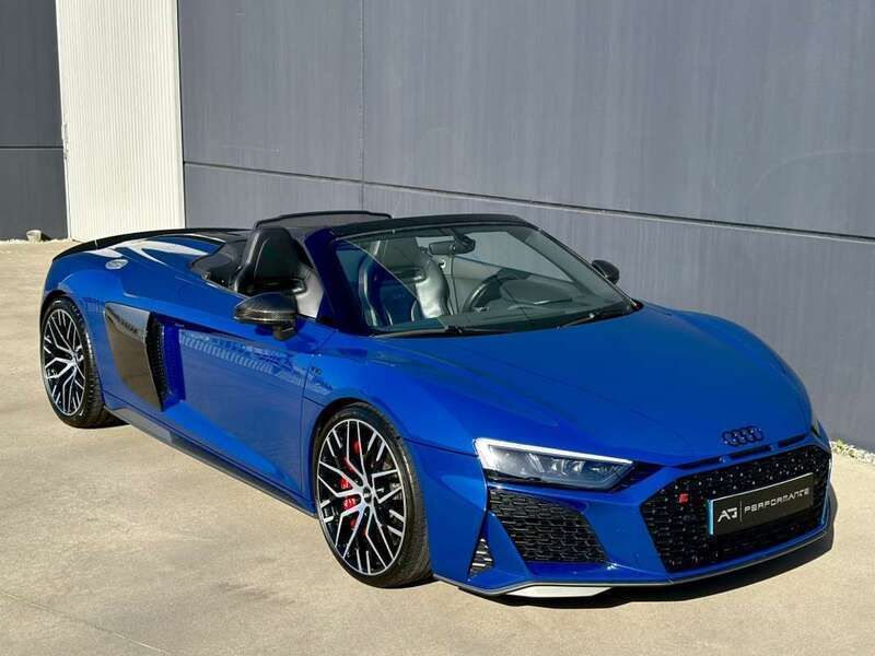 Usado Audi R8 Spyder Performance 620 CV (456 kW) 2019 Azul Descapotable